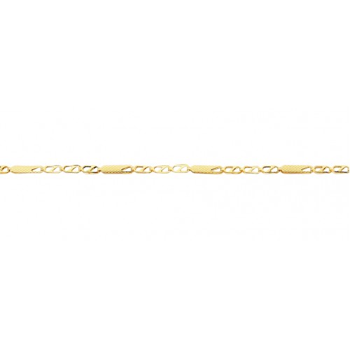  Bracelet or jaune 10kt -7,25" VI60-5